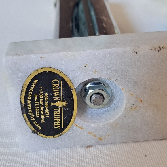 Gold and Blue Torch Trophies Set Of 2 - Picture 4 of 6